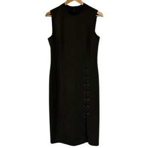 Beige By ECI Dress With Side Lace Design